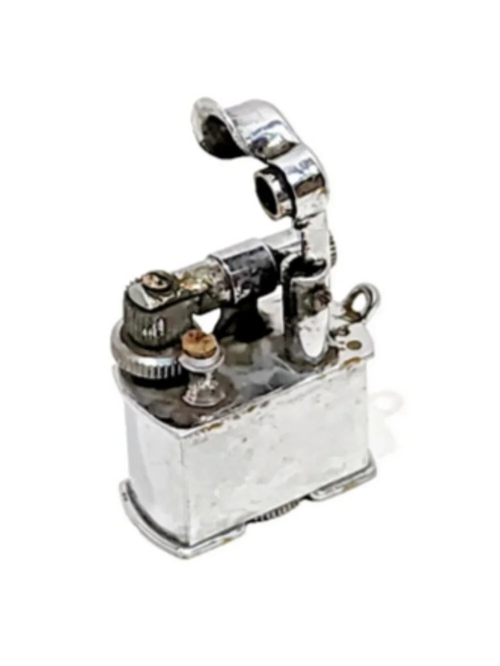 Antique Vintage Mini Lift Arm Keychain Lighter CONTINENTIAL N.Y. Made In Japan - Picture 5 of 10